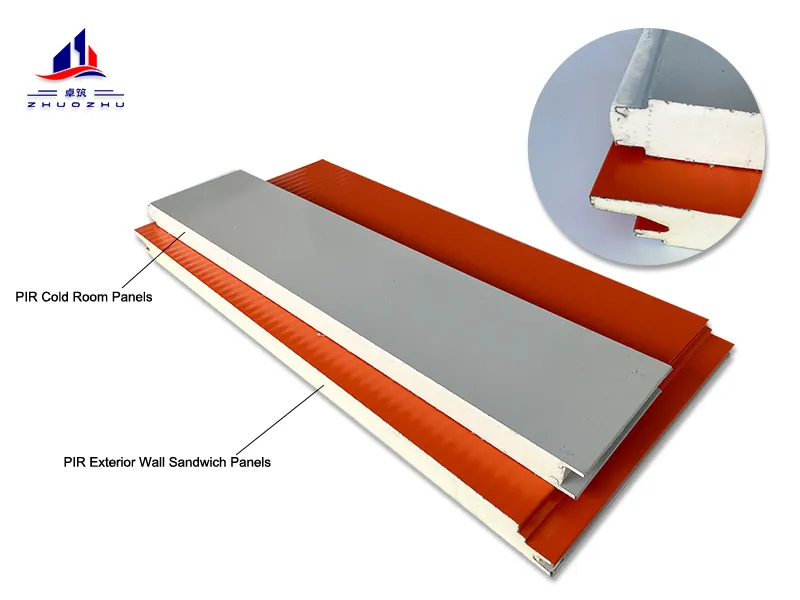 PIR Exterior Wall Sandwich Panels & PIR Cold Room Panels