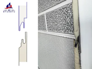 Metal carved panel installation interface